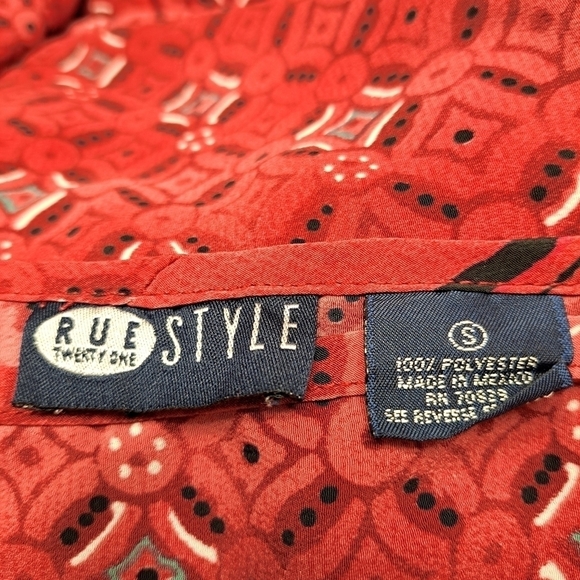 Rue 21 Style Printed Wrap Skirt  Size S - Picture 4 of 4